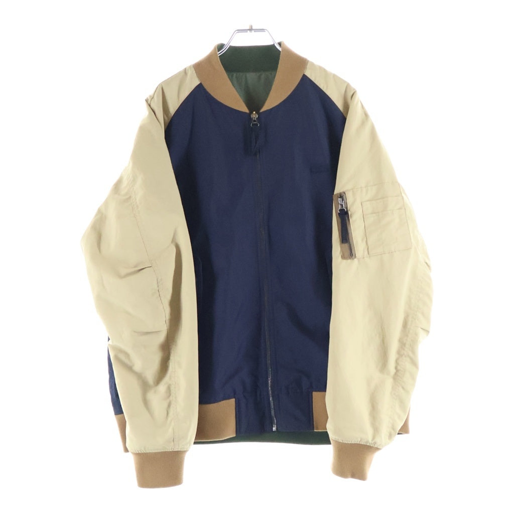 LACOSTE(ラコステ) Reversible Bomber Jacket リバーシブル ボンバージャケット カーキ/ネイビー BH5299
