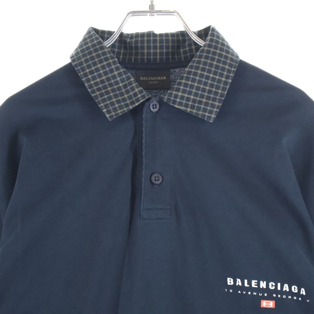 BALENCIAGA(バレンシアガ) 25AW Unity Sport Long-Sleeved Polo Shirt ユニティ スポーツ ロングスリーブ 襟付きヘンリーネック 824216TSVB6