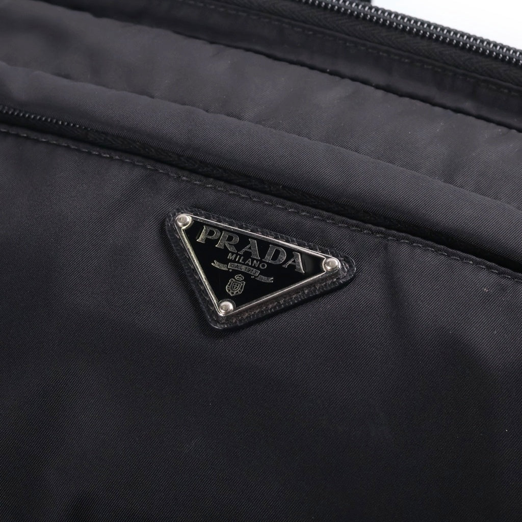 PRADA(プラダ) Re-Nylon リナイロン サフィアーノレザー クロスボディバッグ ショルダーバッグ ウエストバッグ ブラック 2VH994