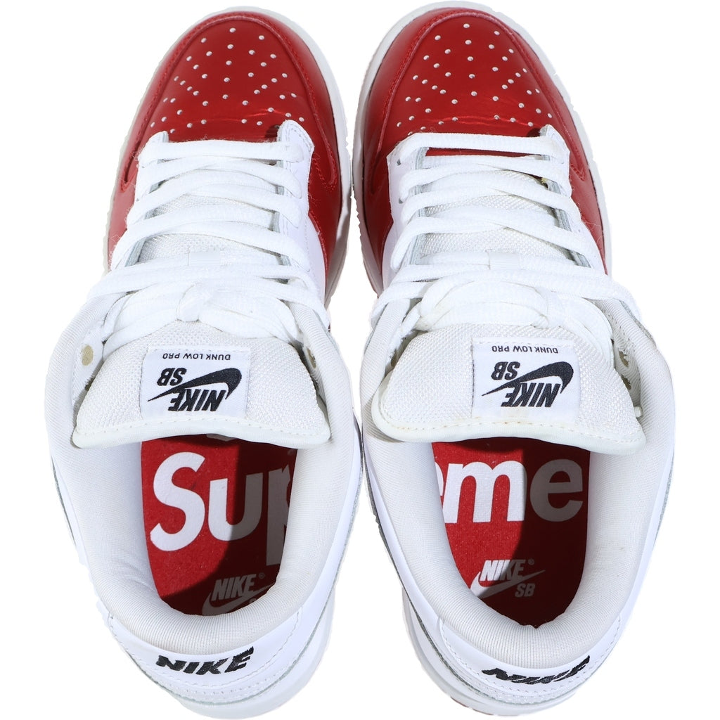 NIKE(ナイキ) 19AW ×SUPREME DUNK LOW Varsity Red White シュプリーム ダンクロー バーシティレッド ローカットスニーカーシューズ US9/27cm CK3480-600