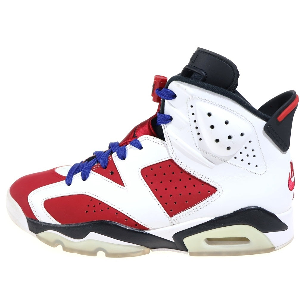 NIKE(ナイキ) AIR JORDAN 6 CARMINE (2021) エアジョーダン6 カーマイン ハイカットスニーカー ホワイト/レッド US9/27cm CT8529-106