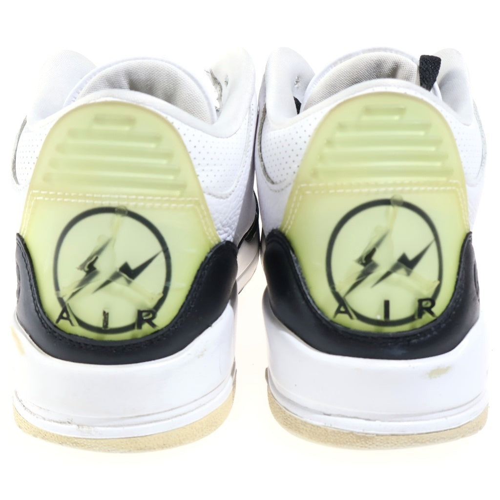 NIKE(ナイキ) ×Fragment AIR JORDAN 3 フラグメント エアジョーダン3 ハイカットスニーカー ホワイト/ブラック US9/27cm DA3595-100