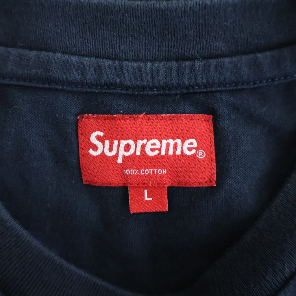 SUPREME(シュプリーム) 21SS Laser Cut S Logo Pocket Tee レーザー カット エス ロゴ ポケット クルーネック Tシャツ 半袖カットソー ブラック