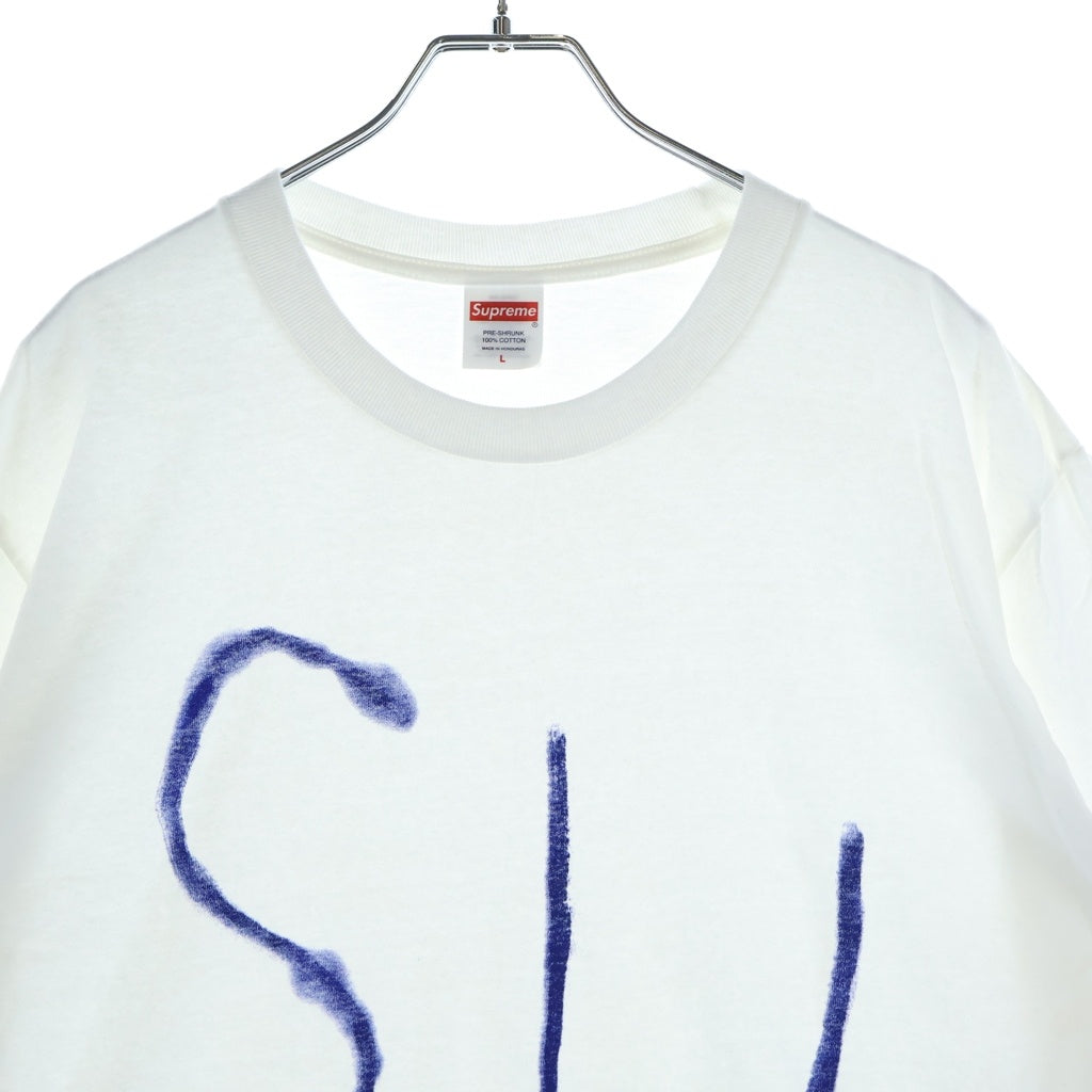 SUPREME(シュプリーム) 25SS Painted Tee ペイント クルーネック 半袖カットソー Tシャツ ホワイト