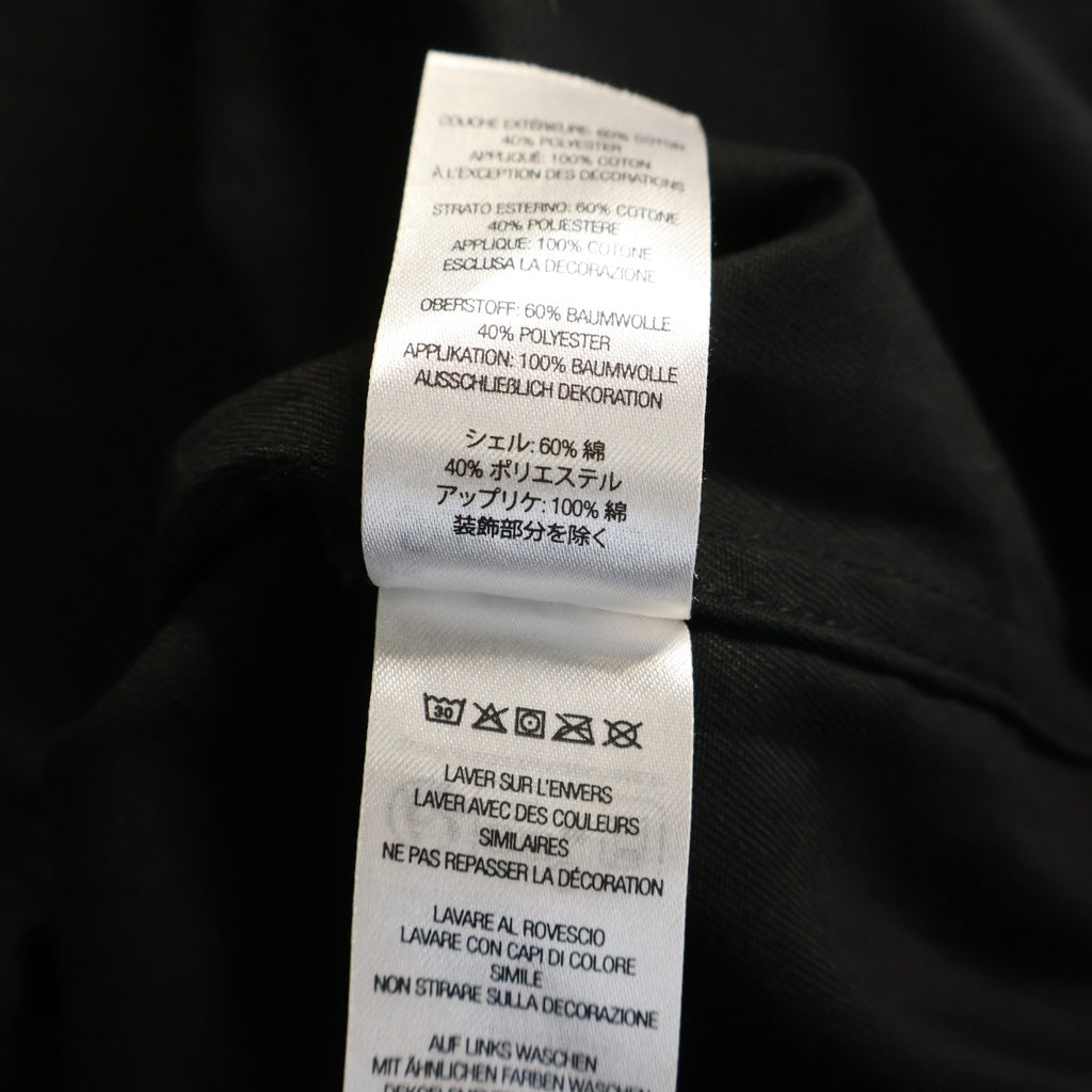 SUPREME(シュプリーム) 23SS Bunnies S/S Work Shirt バニーズ エスエス ワーク シャツ ボタンフライ フロント刺繍 ブラック