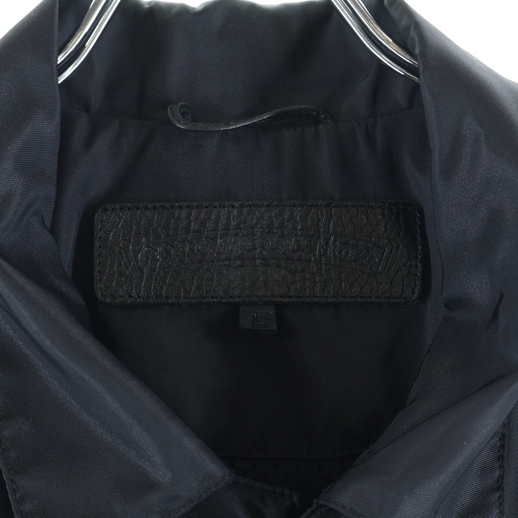 CHROME HEARTS(クロムハーツ) RIGGINS FBRC 英字プリントナイロンコーチジャケットブルゾン ブラック