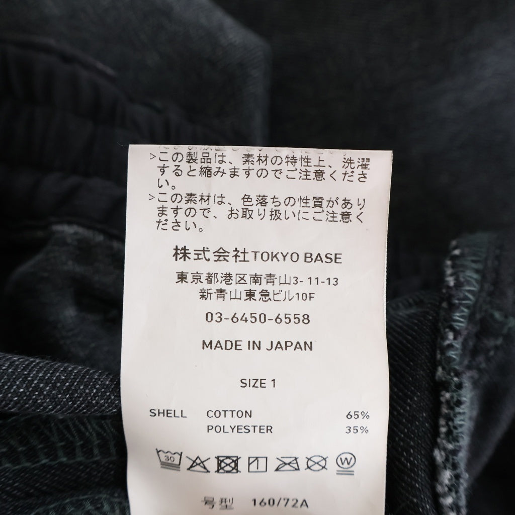 PUBLIC TOKYO(パブリック トウキョウ) バレルイージーパンツ ストレートデニムパンツ ゴムウエストジーンズ ダークグレー 155240001