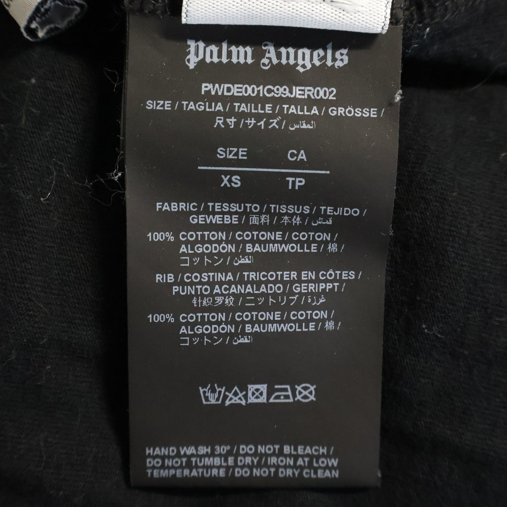 Palm Angels(パームエンジェルス) T-Shirt Dress コットンロングTシャツワンピース ドレス ブラック PWDE001C99JER002 レディース
