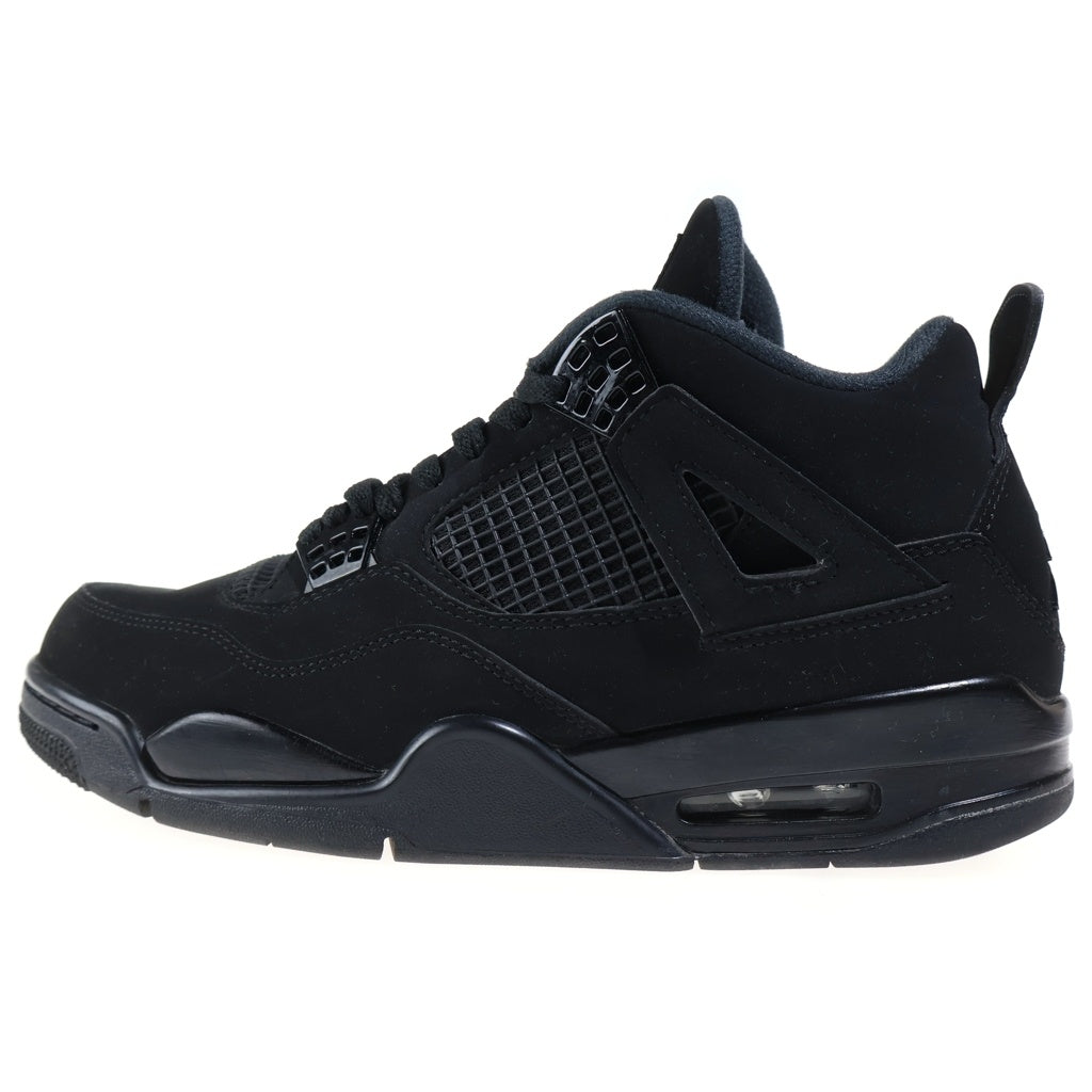 NIKE(ナイキ) AIR JORDAN4 BLACK CAT エアジョーダン4 キャット ミドルカットスニーカー ブラック US9/27cm CU1110-010