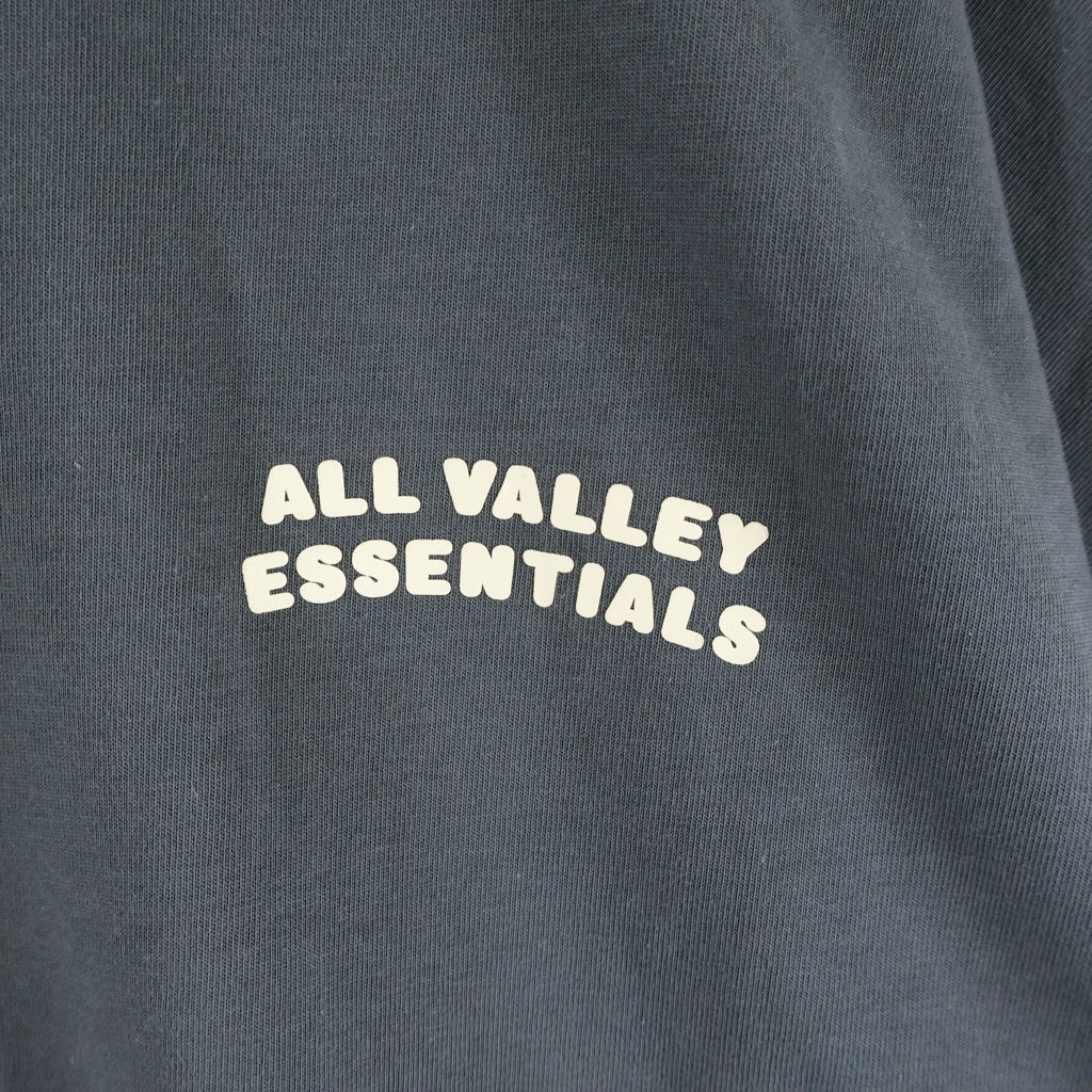 FEAR OF GOD ESSENTIALS(フィアオブゴッド エッセンシャルズ) ALL VALLEY オールバリー フロントロゴプリント 半袖Tシャツ ロンT グレー