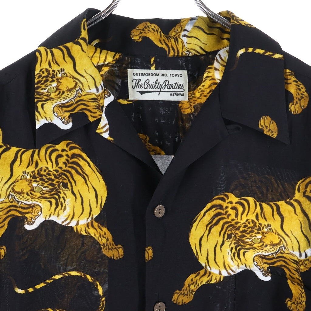 WACKO MARIA(ワコマリア) 22SS HAWAIIAN SHIRT 制限事項 虎柄プリント ハワイアン 半袖アロハシャツ マルチ
