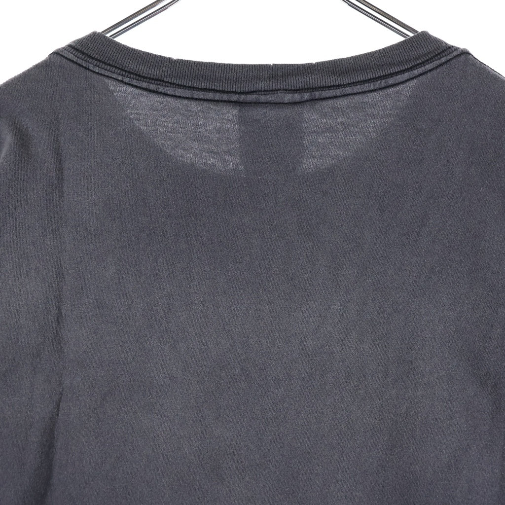 SAINT MICHAEL(セントマイケル) 24SS COLOFUL SAINT SS TEE カラフルロゴ プリント クルーネック半袖Tシャツ カットソー チャコールグレー SM-YS8-0000-001