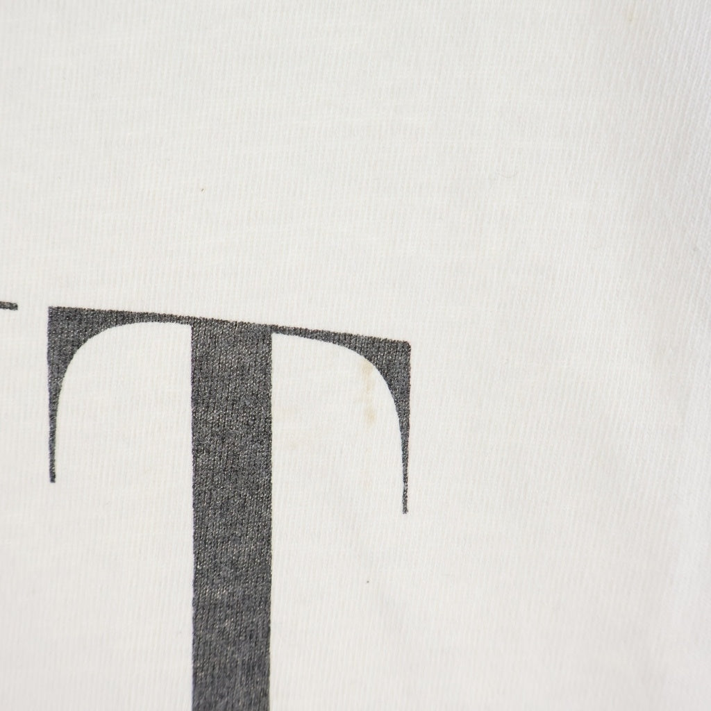 SAINT MICHAEL(セントマイケル) 24AW SAINT SS TEE ヴィンテージ加工 ロゴプリント 半袖Tシャツ ホワイト SM-YS1-0000-008