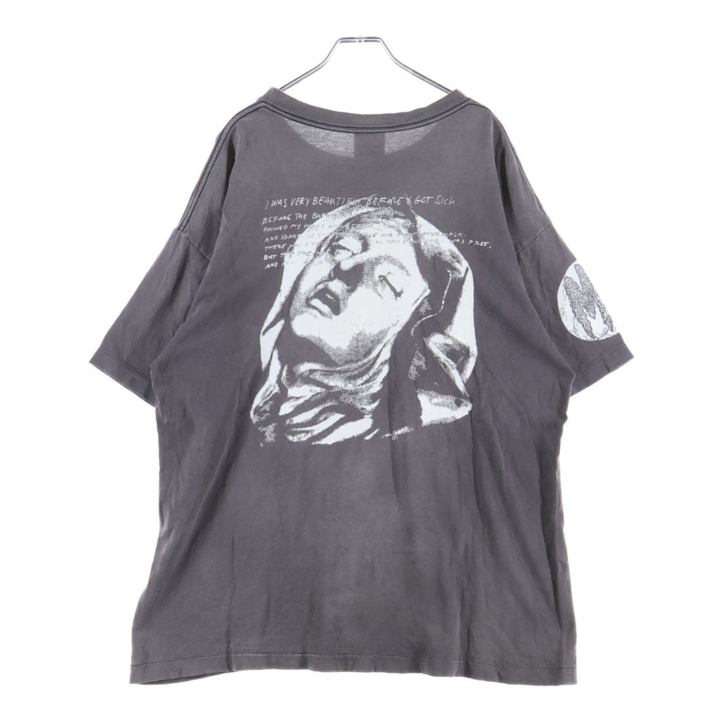 SAINT MICHAEL(セントマイケル) 22SS SS TEE MX6 グラフィックプリント 半袖Tシャツカットソー グレー SM-S22-0000-004