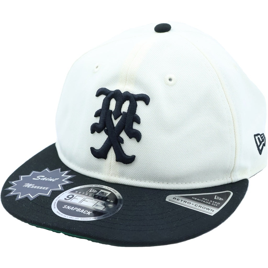 SAINT MICHAEL(セントマイケル) 26SS NE_CAP CELEBRITY セレブリティ ベースボールキャップ アイボリー/ブラック