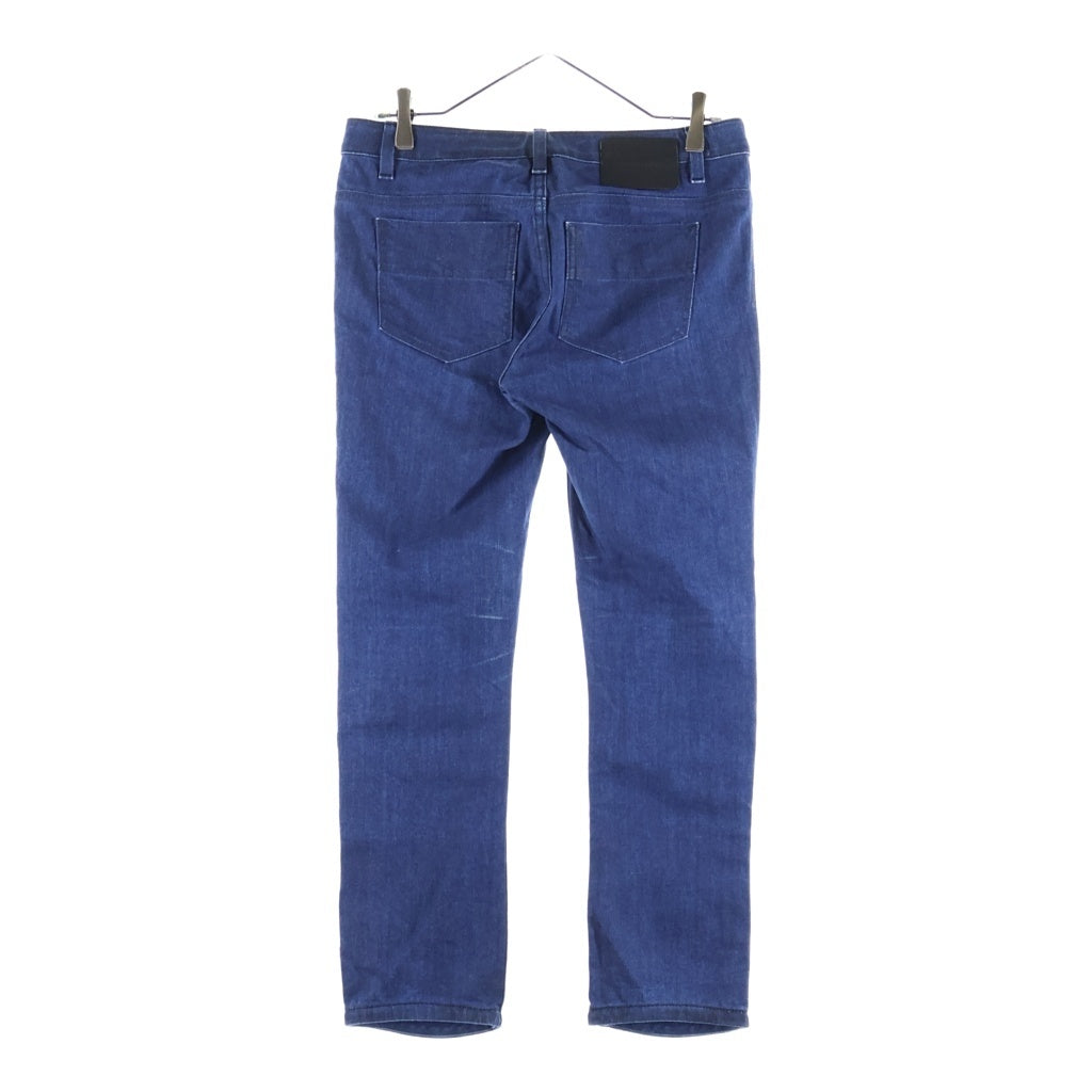 LOUIS VUITTON(ルイヴィトン) 12AW レザーパッチ デニムパンツ ジーンズ インディゴ レディース PW122W F2PA21BBG