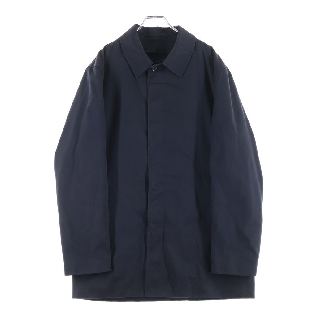 Acuascutum(アクアスキュータム) リバーシブル ステンカラー トレンチコート ネイビー