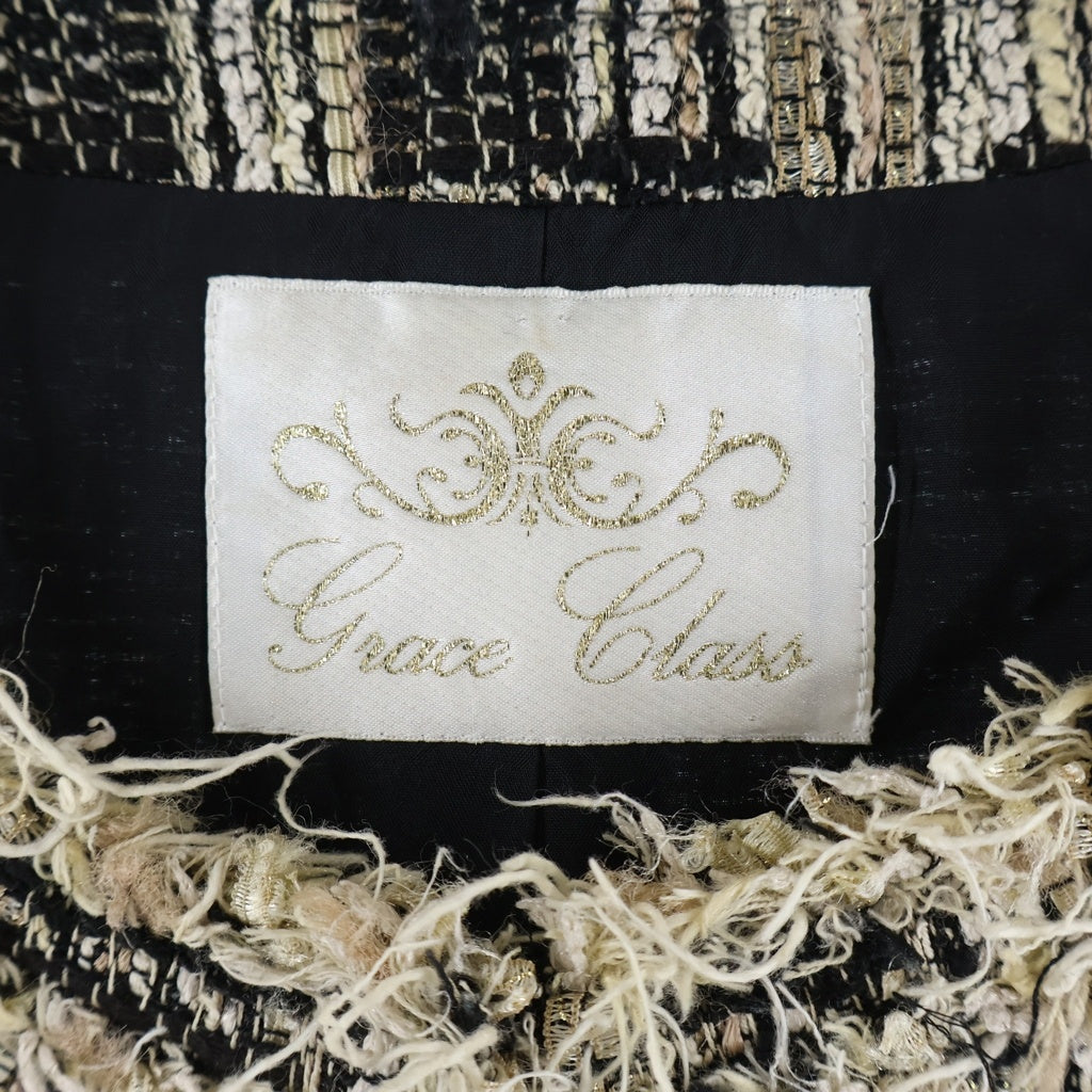 GRACE CONTINENTAL(グレースコンチネンタル) Tweed Pattern Jacket ツイードパターンジャケット コート マルチ