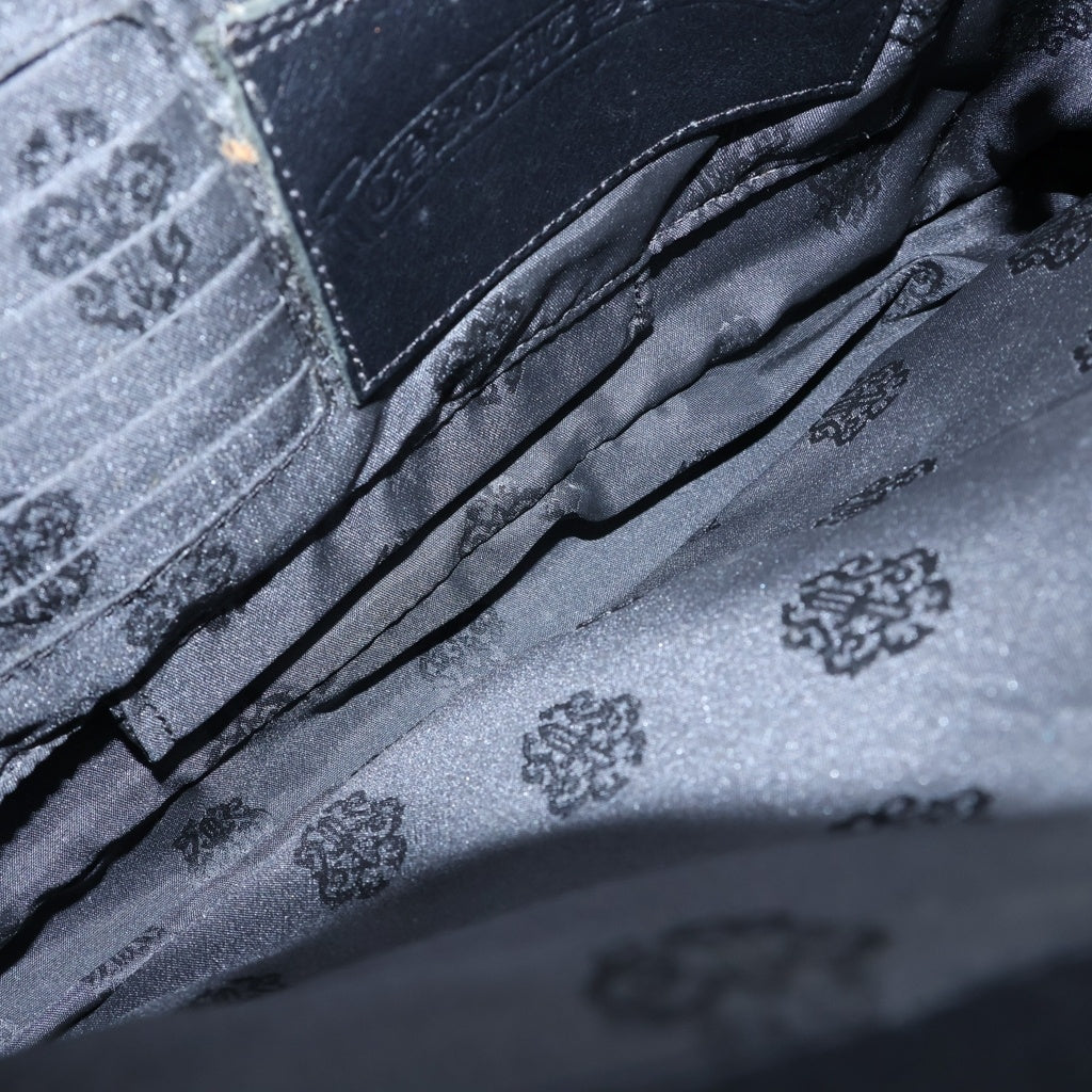 CHROME HEARTS(クロムハーツ) JJ DEAN SMALL JJディーン スモール レザーライダース ハンドバッグ ブラック/シルバー