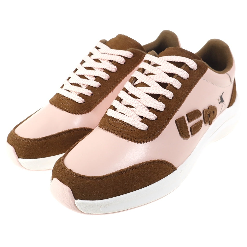 Sangacio(サンガッチョ) ×BRANDALISED にゅ~ず ローカットスニーカー シューズ ブランダライズド バンクシー US7.5/25.5cm ピンク/ブラウン