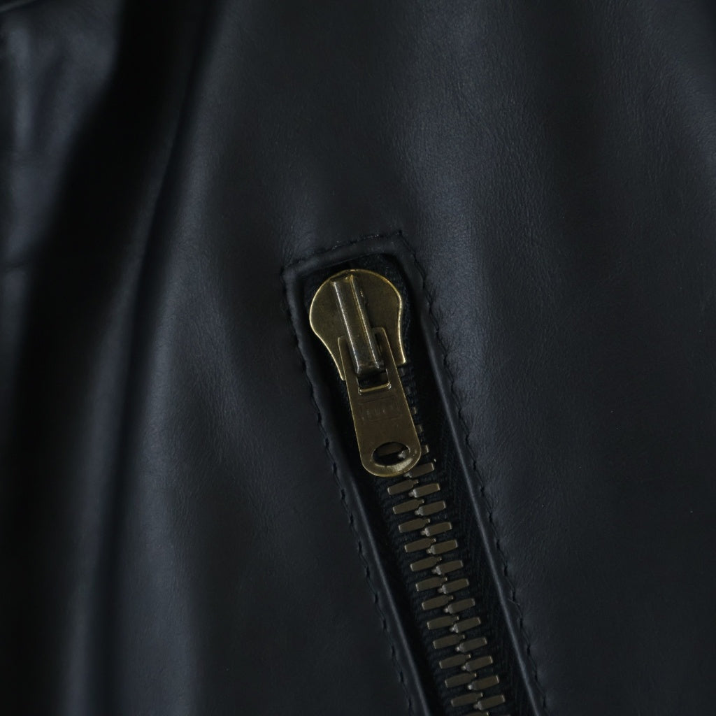Maison Margiela(メゾンマルジェラ) 14AW 50着限定 バーニーズニューヨーク銀座店10周年記念 八の字 ライダースジャケット ブラック S30AM0297