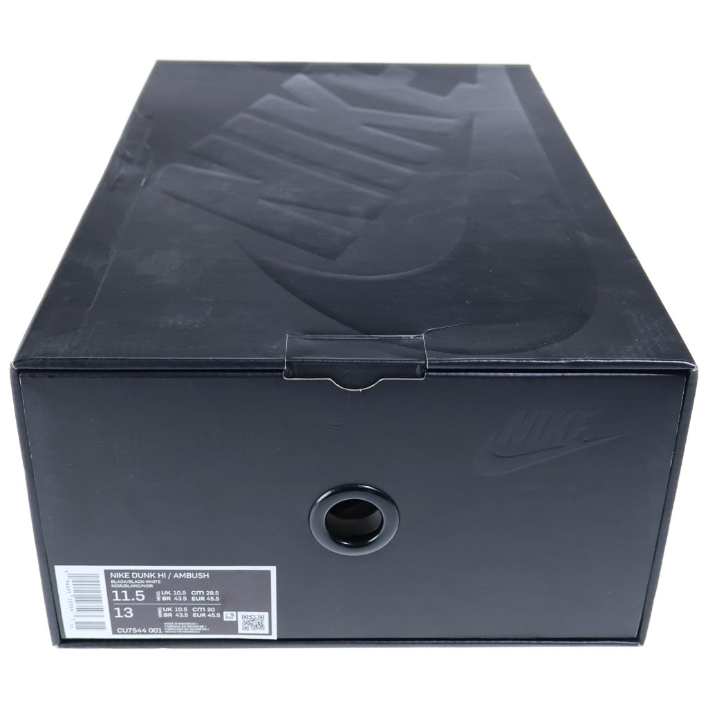 NIKE(ナイキ) ×AMBUSH DUNK HIGH BLACK CU7544-001 アンブッシュ ダンク ブラック ハイカットスニーカー ブラック/ホワイト US11.5/29.5cm