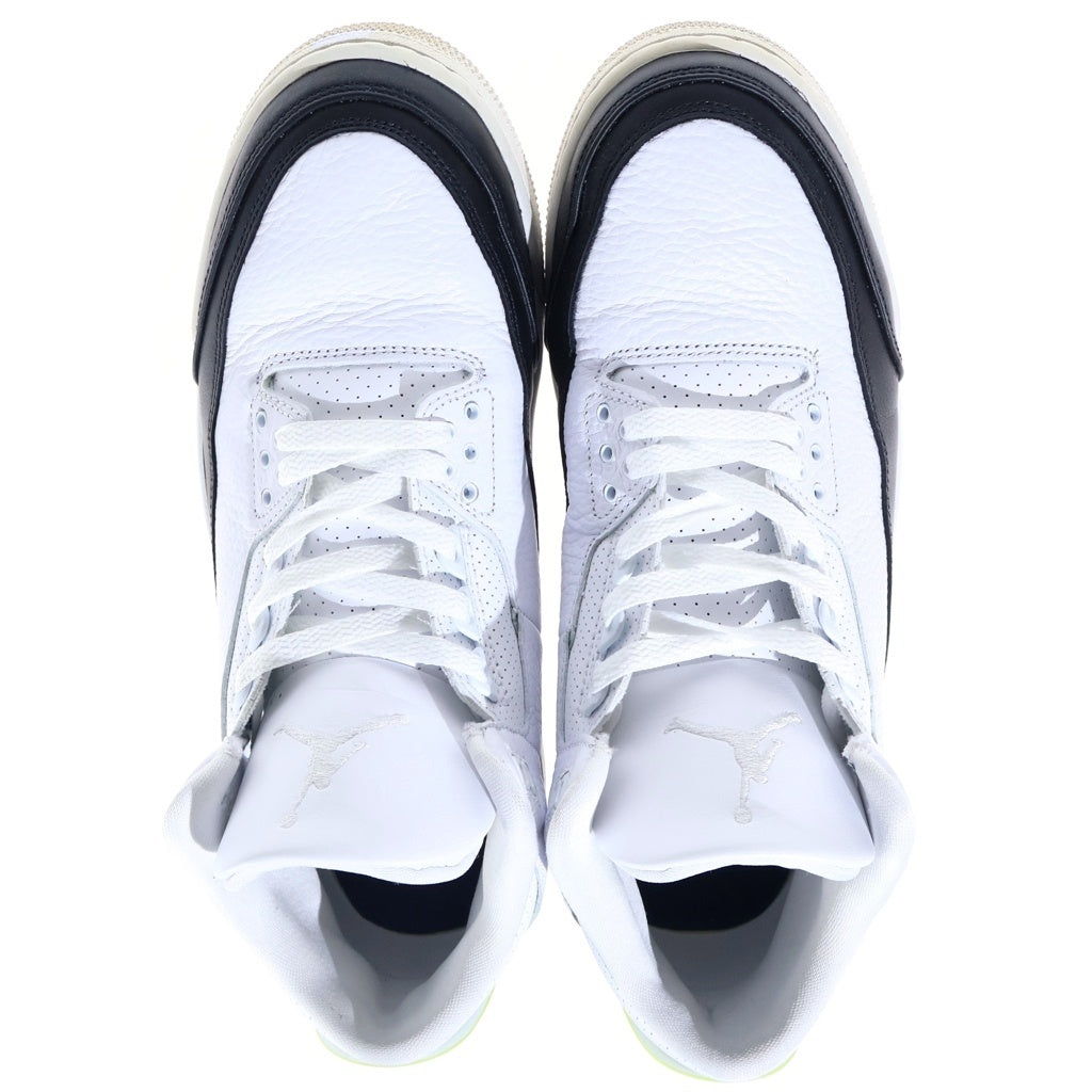 NIKE(ナイキ) ×FRAGMENT DESIGN AIR JORDAN3 DA3595-100 フラグメント デザイン エアジョーダン3 ハイカットスニーカー ホワイト US11/29cm