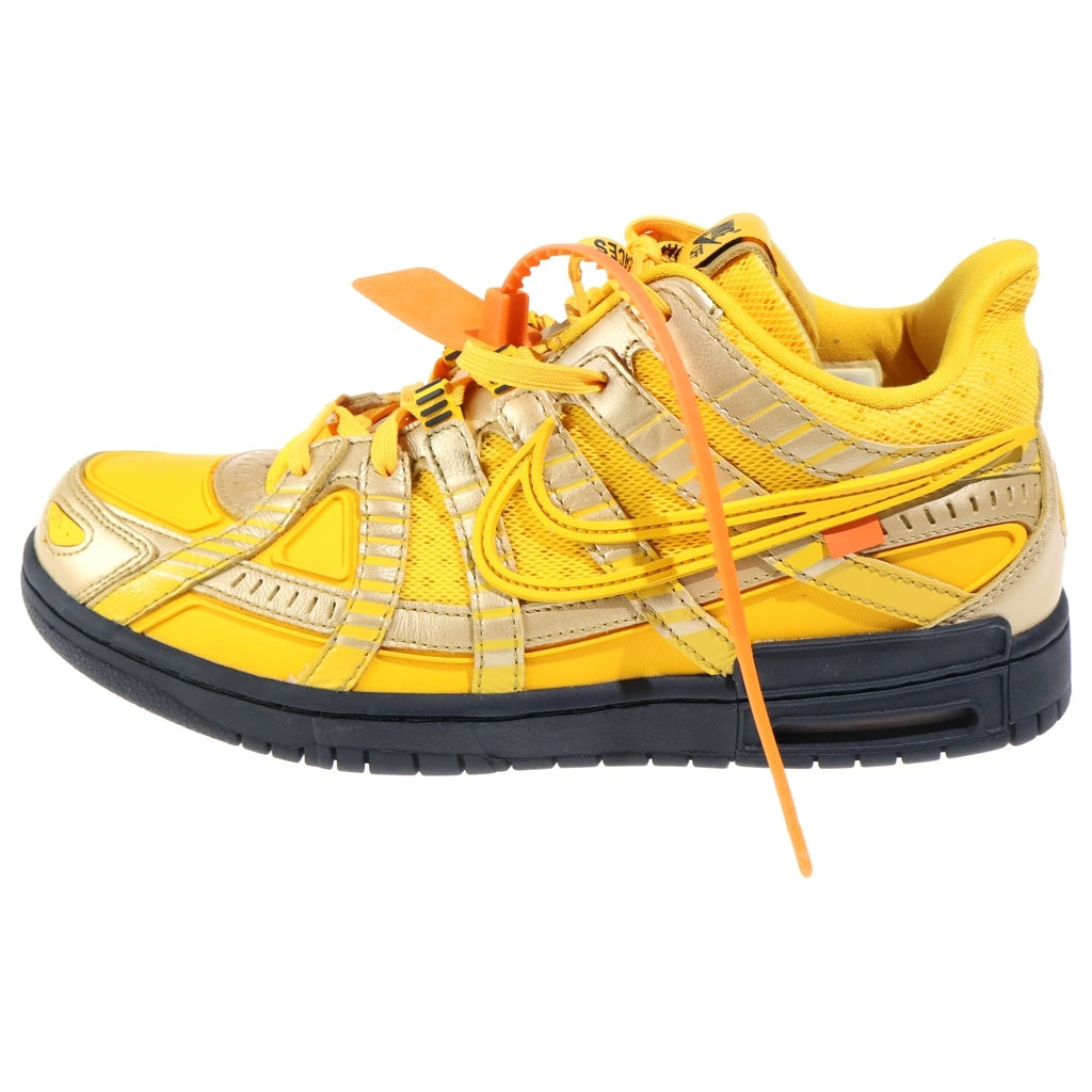 NIKE(ナイキ) ×Off-White AIR RUBBER DUNK CU6015-700 オフホワイト エアラバー ダンク ローカットスニーカー ゴールド/イエロー US11/29cm