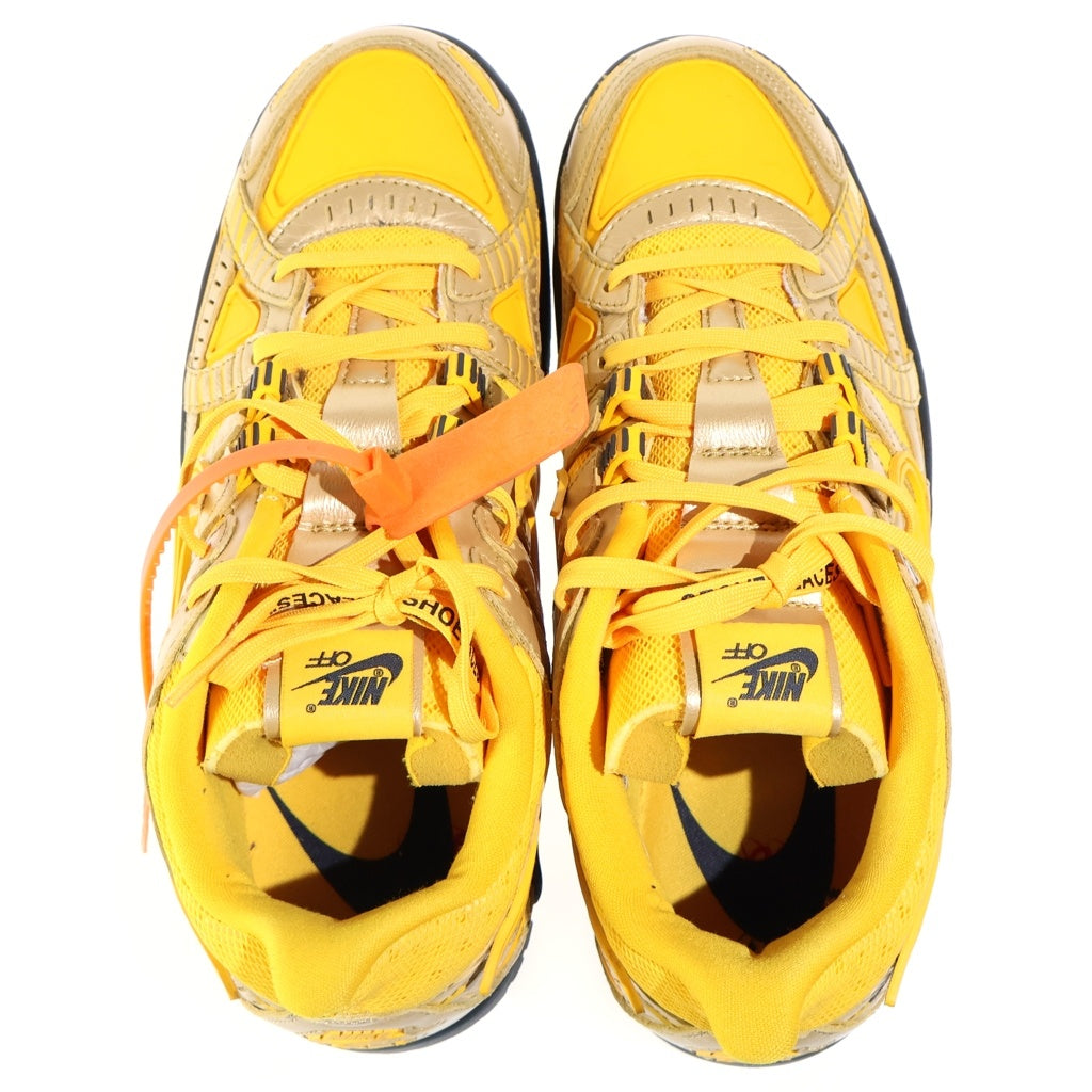 NIKE(ナイキ) ×Off-White AIR RUBBER DUNK CU6015-700 オフホワイト エアラバー ダンク ローカットスニーカー ゴールド/イエロー US11/29cm