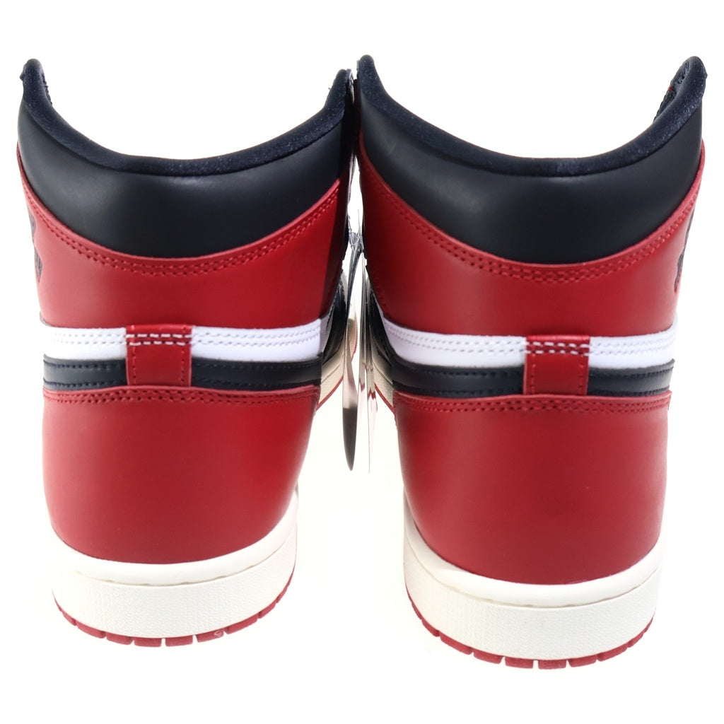 NIKE(ナイキ) AIR JORDAN1 RETRO HIGH OG BLACK TOE REIMAGINED DZ5485-106 エアジョーダン1 レトロ ブラック トゥ リイマジンド ハイカットスニーカー ホワイト/レッド US11/29cm