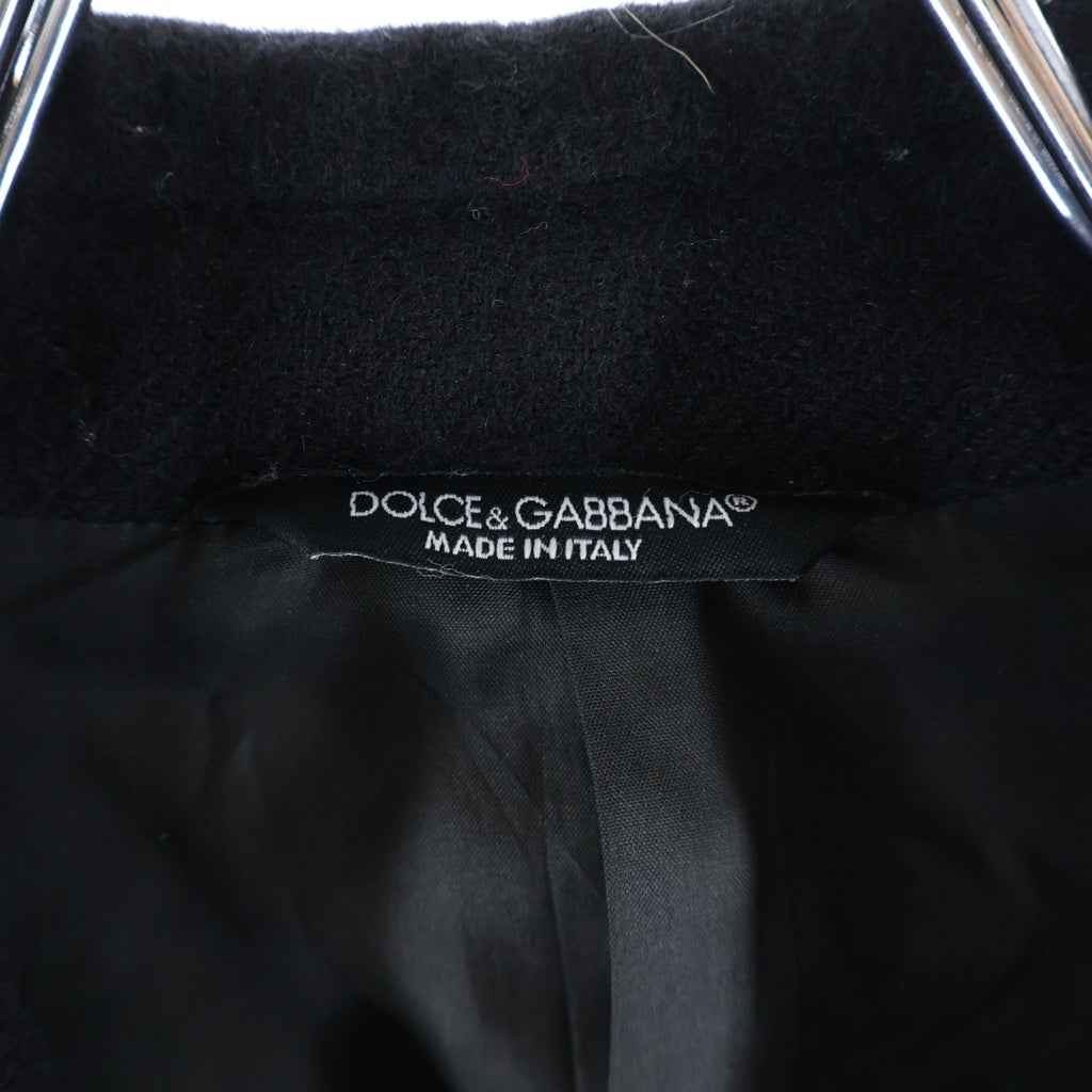 DOLCE & GABBANA(ドルチェアンドガッバーナ) ノッチドラペル 2B ウール テーラード ジャケット ブラック G2AP1T