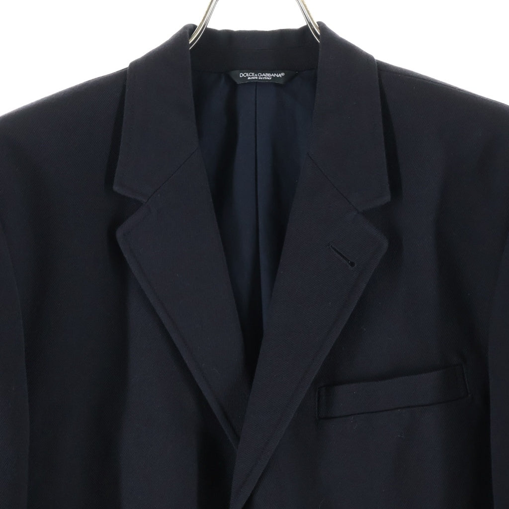 DOLCE & GABBANA(ドルチェアンドガッバーナ) 3B コットン テーラード ジャケット ブラック G2EJ1T