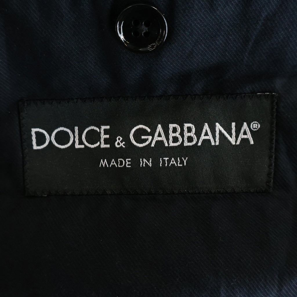 DOLCE & GABBANA(ドルチェアンドガッバーナ) 3B コットン テーラード ジャケット ブラック G2EJ1T