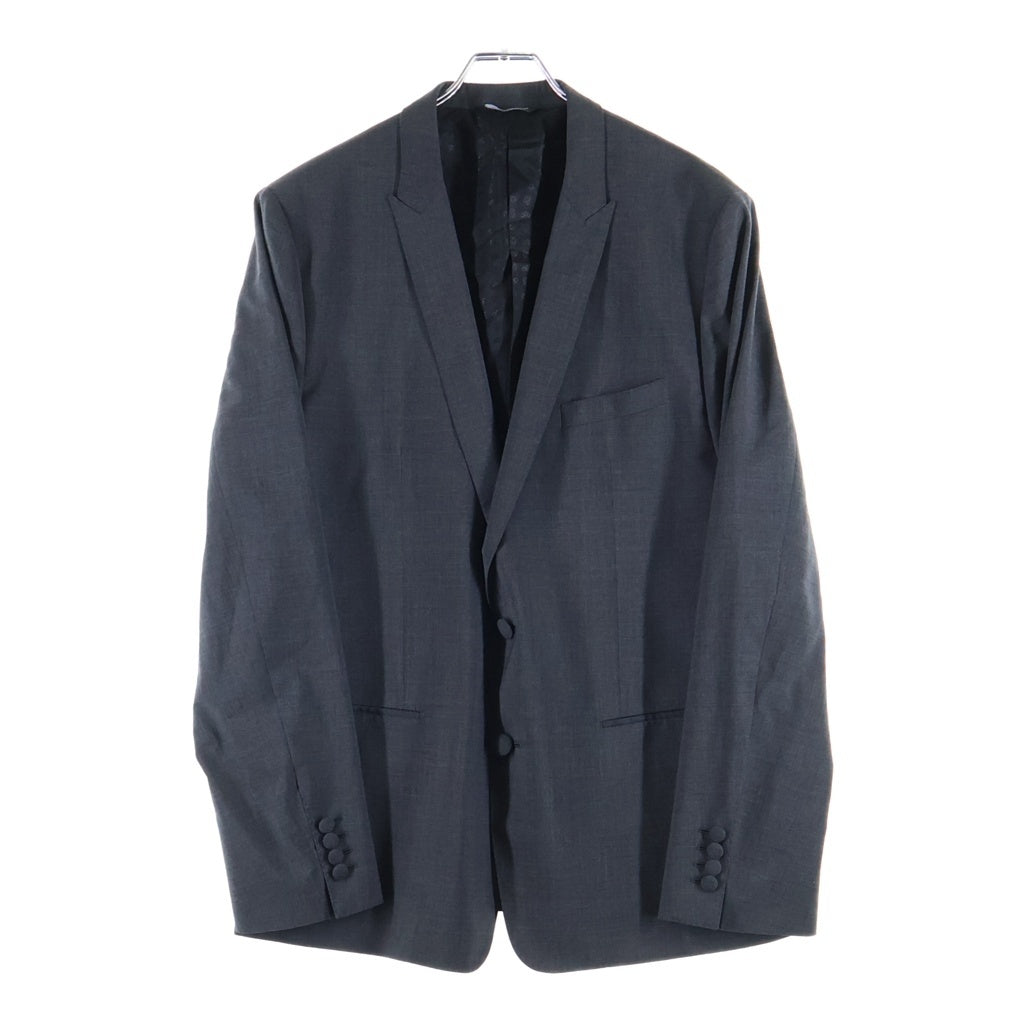 DOLCE & GABBANA(ドルチェアンドガッバーナ) ノッチドラペル 2B テーラードジャケット グレー G2CL9T