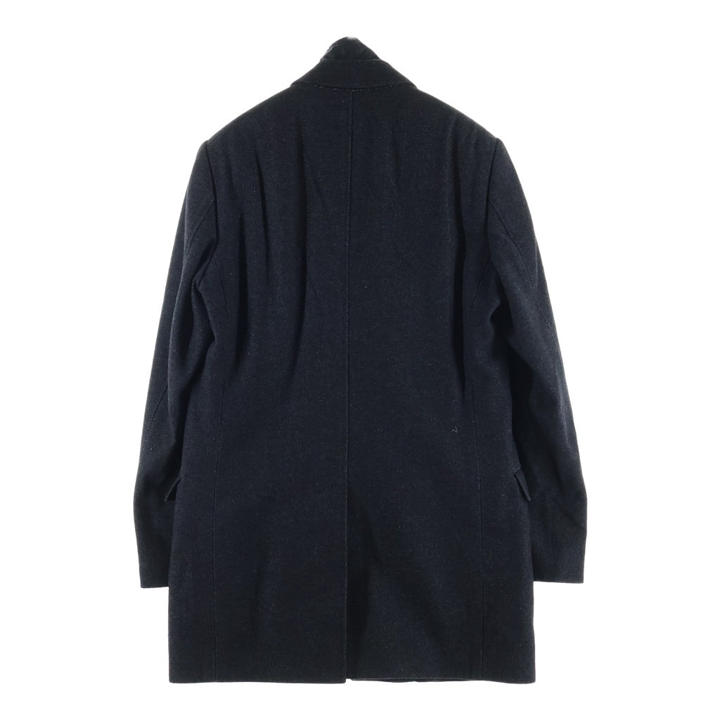 DOLCE & GABBANA(ドルチェアンドガッバーナ) ナイロンライナー付き フラップポケット テーラード コート ブラック G0414T