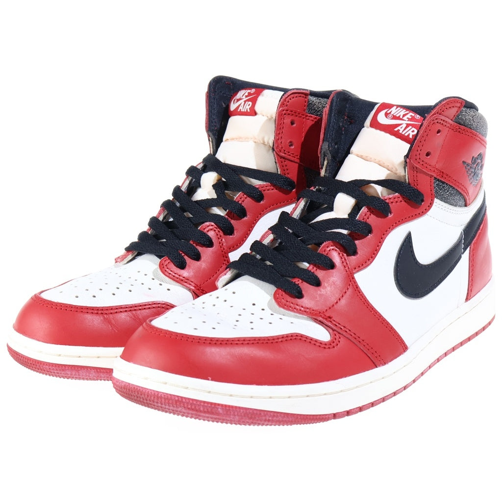 NIKE(ナイキ) AIR JORDAN1 HIGH OG LOST & FOUND CHICAGO エアジョーダン1 ロスト アンド ファウンド シカゴ ハイカットスニーカー ホワイト/レッド US12/30cm DZ5485-612