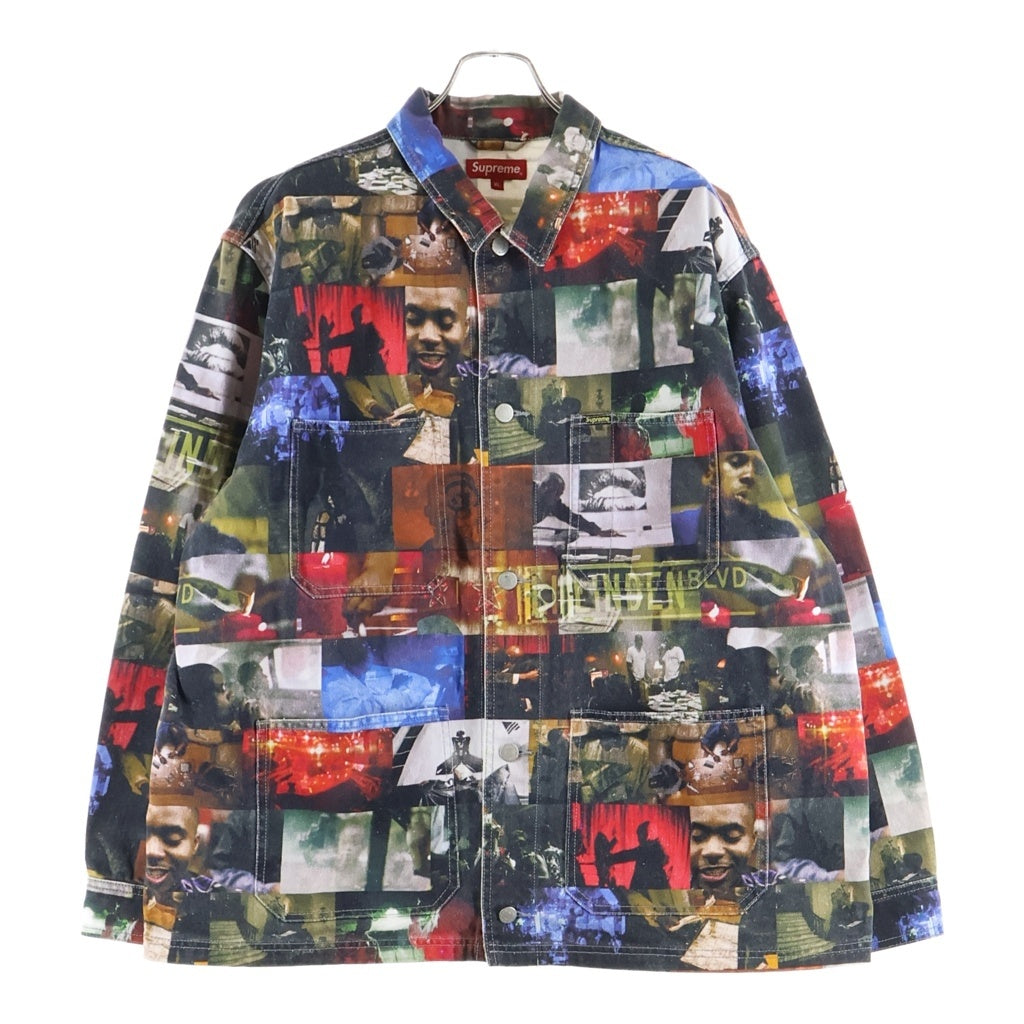 SUPREME(シュプリーム) 21AW Nas and DMX Collage Denim Chore Coat ナズ アンド ディーエムエックス コラージュ デニム チョアコート デニムジャケット マルチ