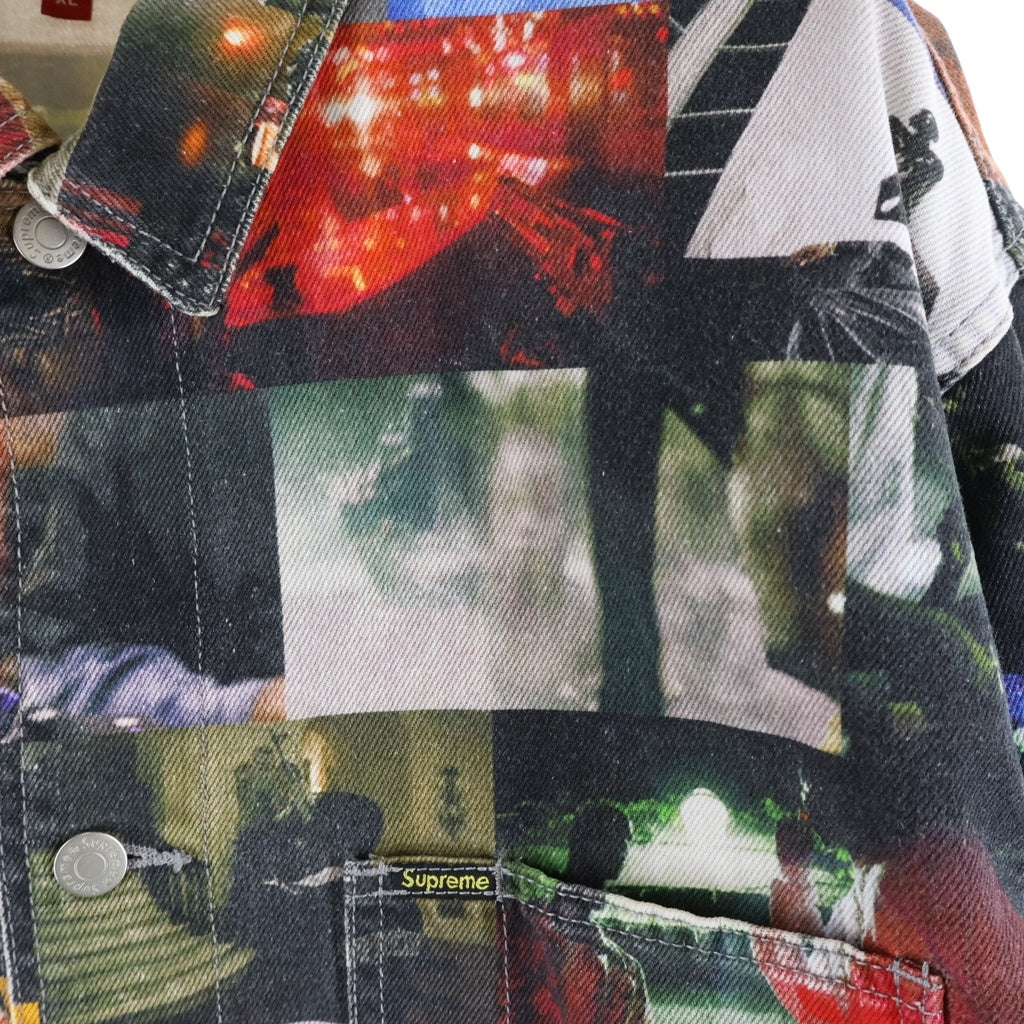 SUPREME(シュプリーム) 21AW Nas and DMX Collage Denim Chore Coat ナズ アンド ディーエムエックス コラージュ デニム チョアコート デニムジャケット マルチ