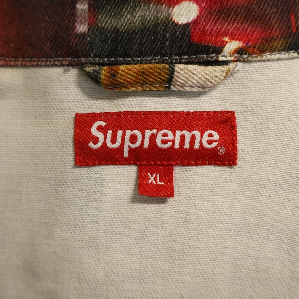 SUPREME(シュプリーム) 21AW Nas and DMX Collage Denim Chore Coat ナズ アンド ディーエムエックス コラージュ デニム チョアコート デニムジャケット マルチ