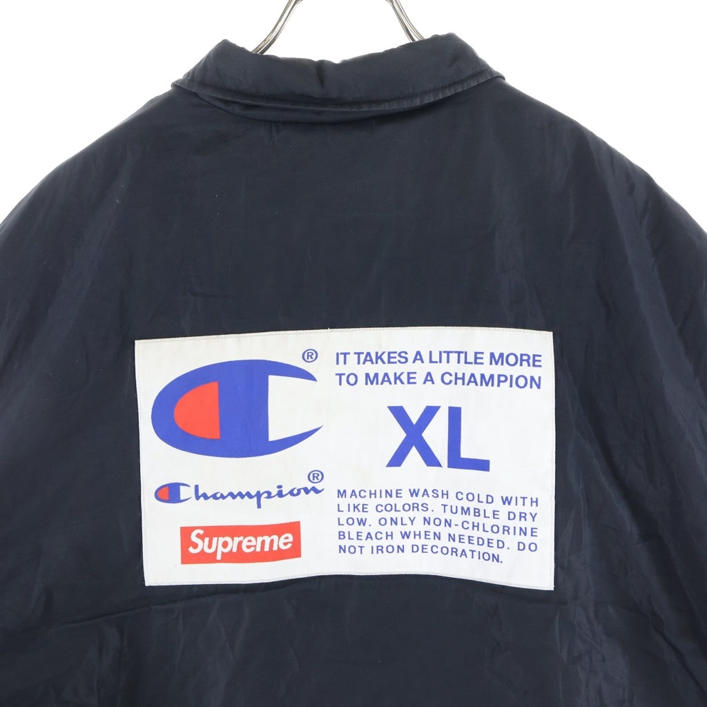 SUPREME(シュプリーム) ×Champion Label Coaches Jacket チャンピオン レーベル コーチジャケット ブラック