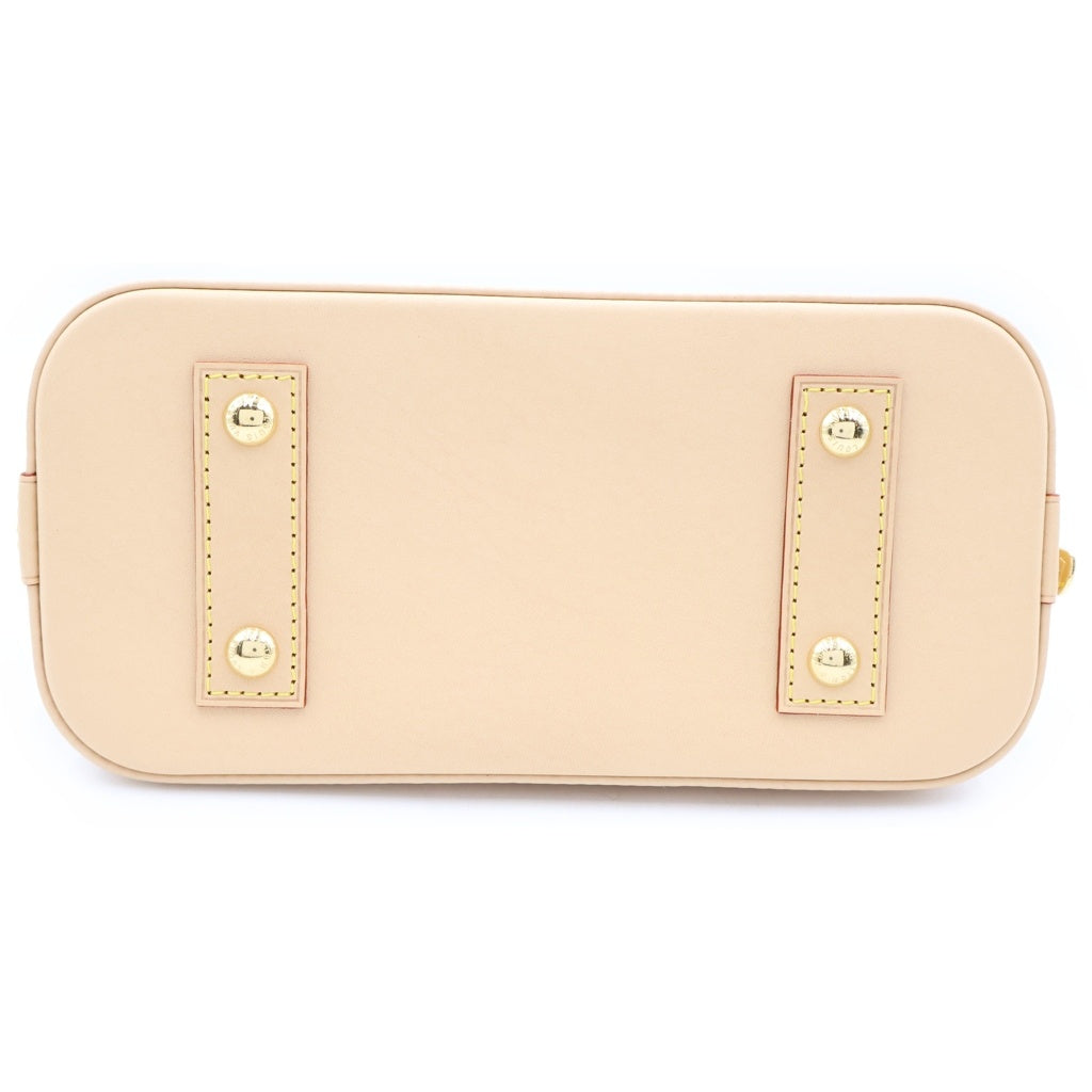 LOUIS VUITTON(ルイヴィトン) ミャオグラム・キャンバス アルマBB 2WAYハンドバッグ ショルダーバッグ ベージュ レザー×PVC M25728 ゴールド金具 レディース