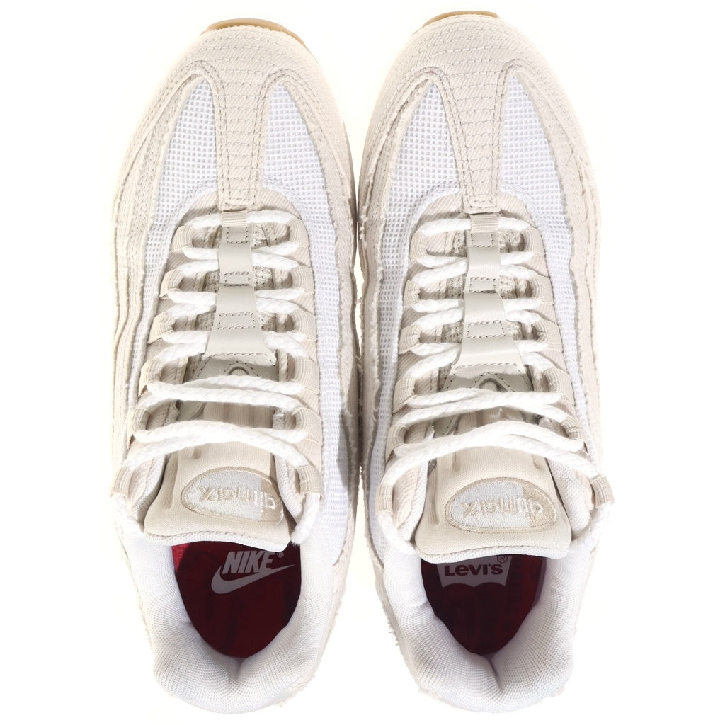 NIKE(ナイキ) ×LEVI'S AIR MAX 95 OG DENIM WHITE リーバイス エアマックス95 デニムホワイト ローカットスニーカー ホワイト US8/26cm HM4743-100