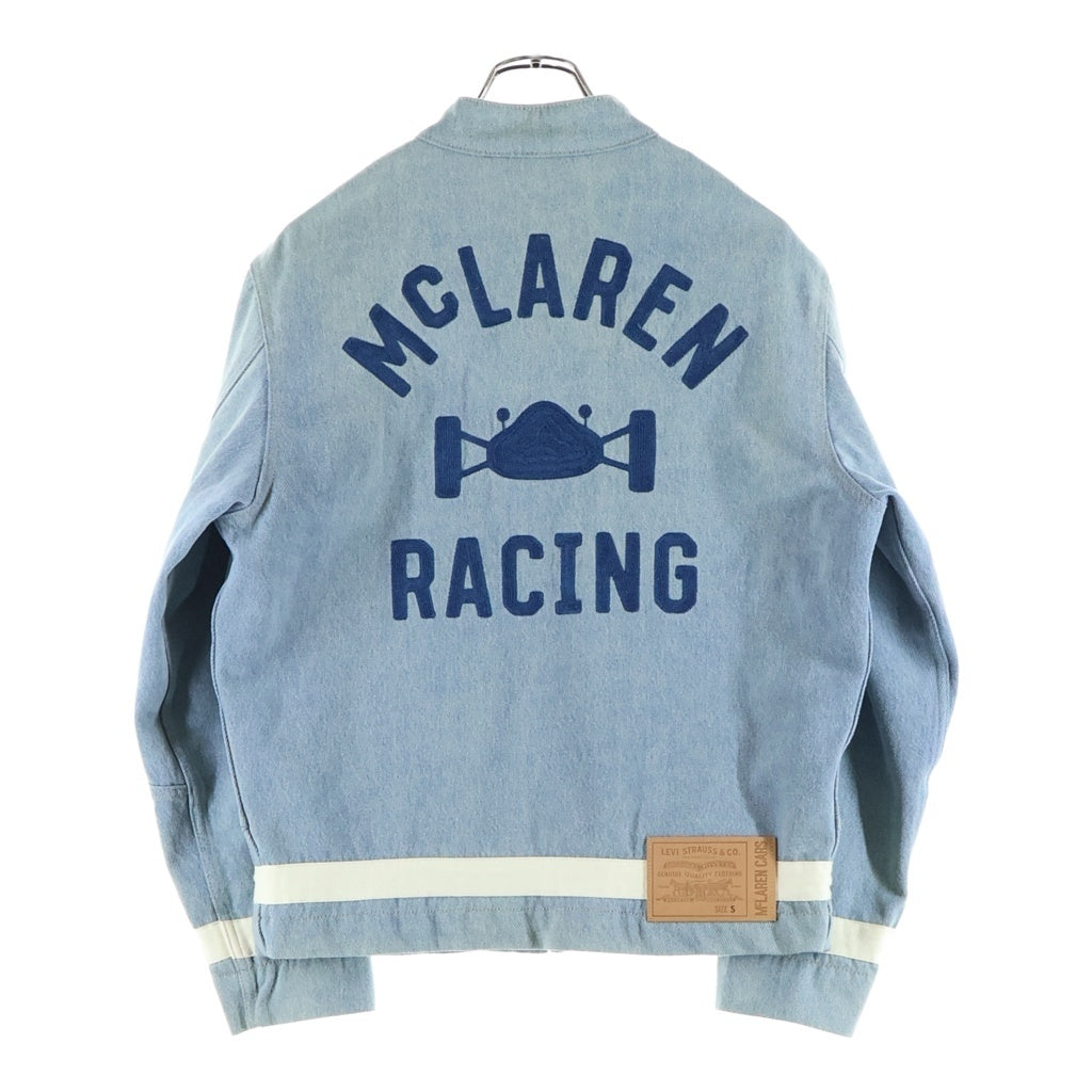 Levi's(リーバイス) ×MCLAREN RACING マクラーレンレーシング パッチデザイン ジップアップ デニムジャケット ブルー PC9-A8989-0000