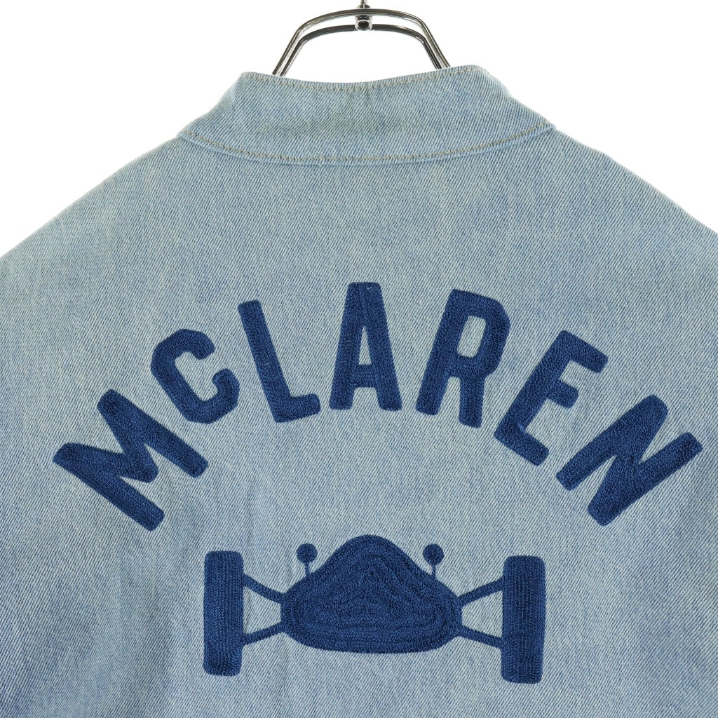 Levi's(リーバイス) ×MCLAREN RACING マクラーレンレーシング パッチデザイン ジップアップ デニムジャケット ブルー PC9-A8989-0000