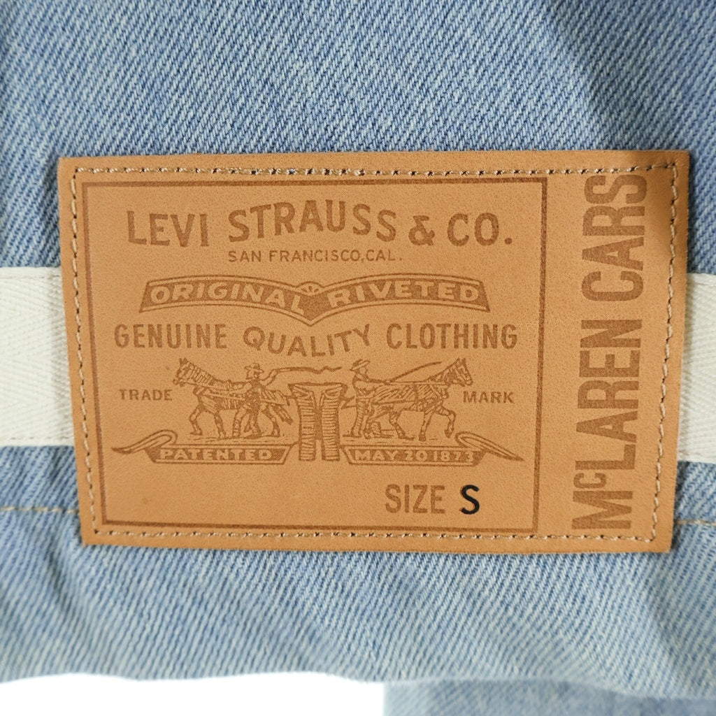 Levi's(リーバイス) ×MCLAREN RACING マクラーレンレーシング パッチデザイン ジップアップ デニムジャケット ブルー PC9-A8989-0000