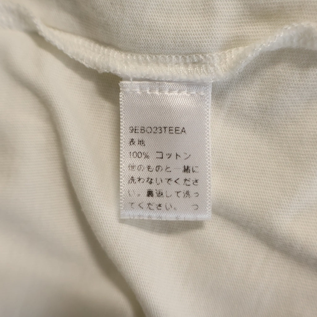 Christian Dior(クリスチャンディオール) ×Kaws カウズ ハチ刺繍 ロゴプリント クルーネック 半袖Tシャツ カットソー ホワイト 9EBO23TEEA