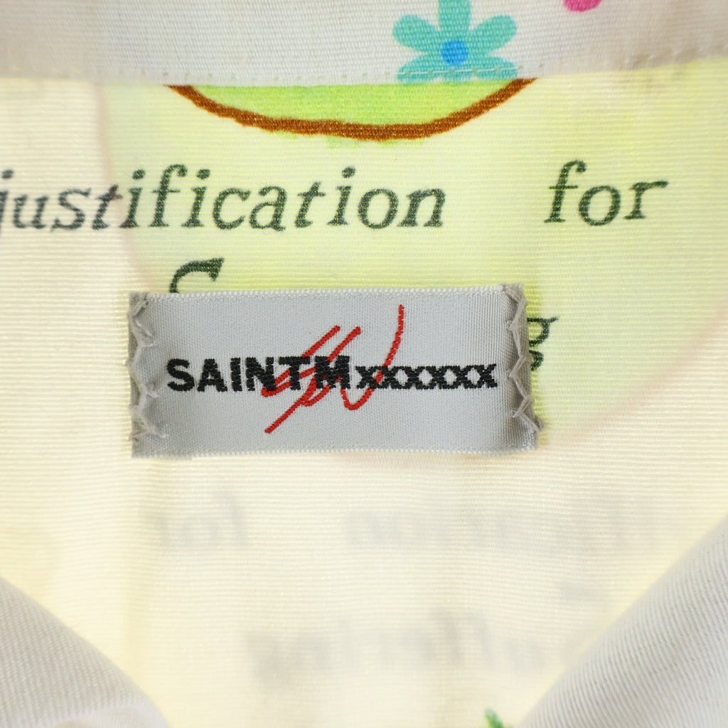 SAINT MICHAEL(セントマイケル) 26SS ×Sean Wotherspoon SW_OPEN COLLAR SHIRT ショーンウェザースプーン オープンカラー 半袖シャツ アイボリー SM-MK8-0000-C10