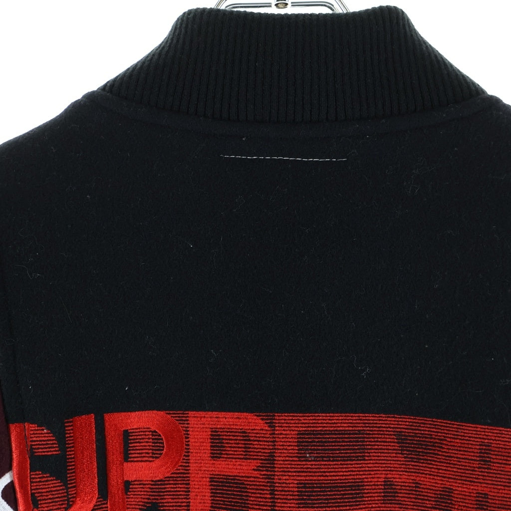 SUPREME(シュプリーム) 24SS ×MM6 Maison Margiela Split Varsity Jacket エムエムシックス メゾンマルジェラ スプリット バーシティ ジャケット ブルゾン スタジャン マルチ