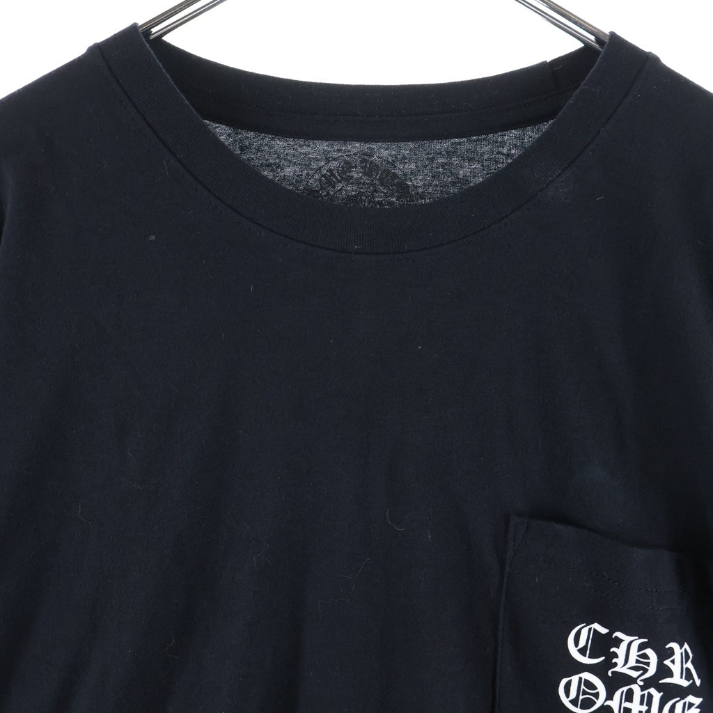 CHROME HEARTS(クロムハーツ) Vertical Logo Long Sleeve Tee ヴァーティカルロゴ ロングスリーブ クルーネック 長袖Tシャツ カットソー ブラック