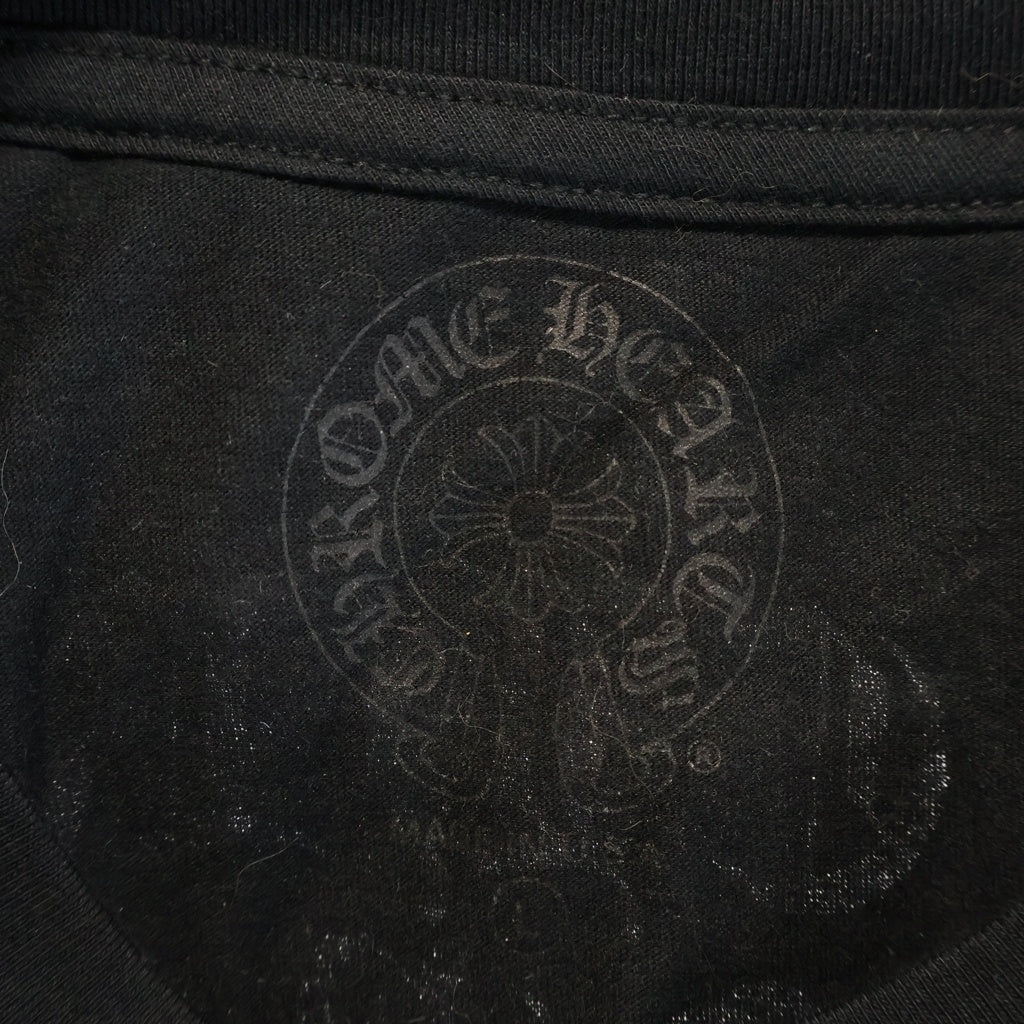 CHROME HEARTS(クロムハーツ) Vertical Logo Long Sleeve Tee ヴァーティカルロゴ ロングスリーブ クルーネック 長袖Tシャツ カットソー ブラック